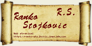 Ranko Stojković vizit kartica